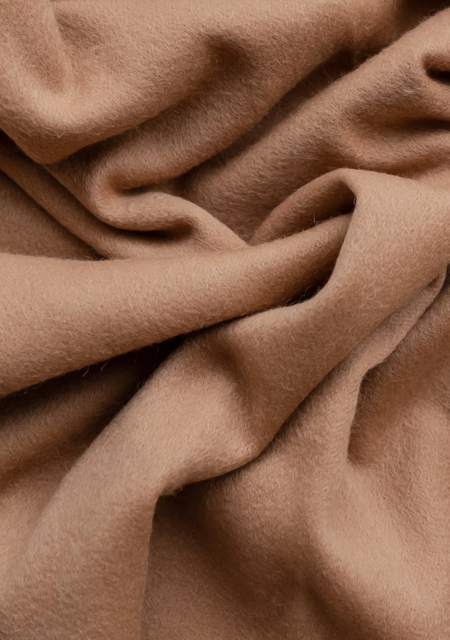 Cashmere Blanket Scarf in Camel - Image 4