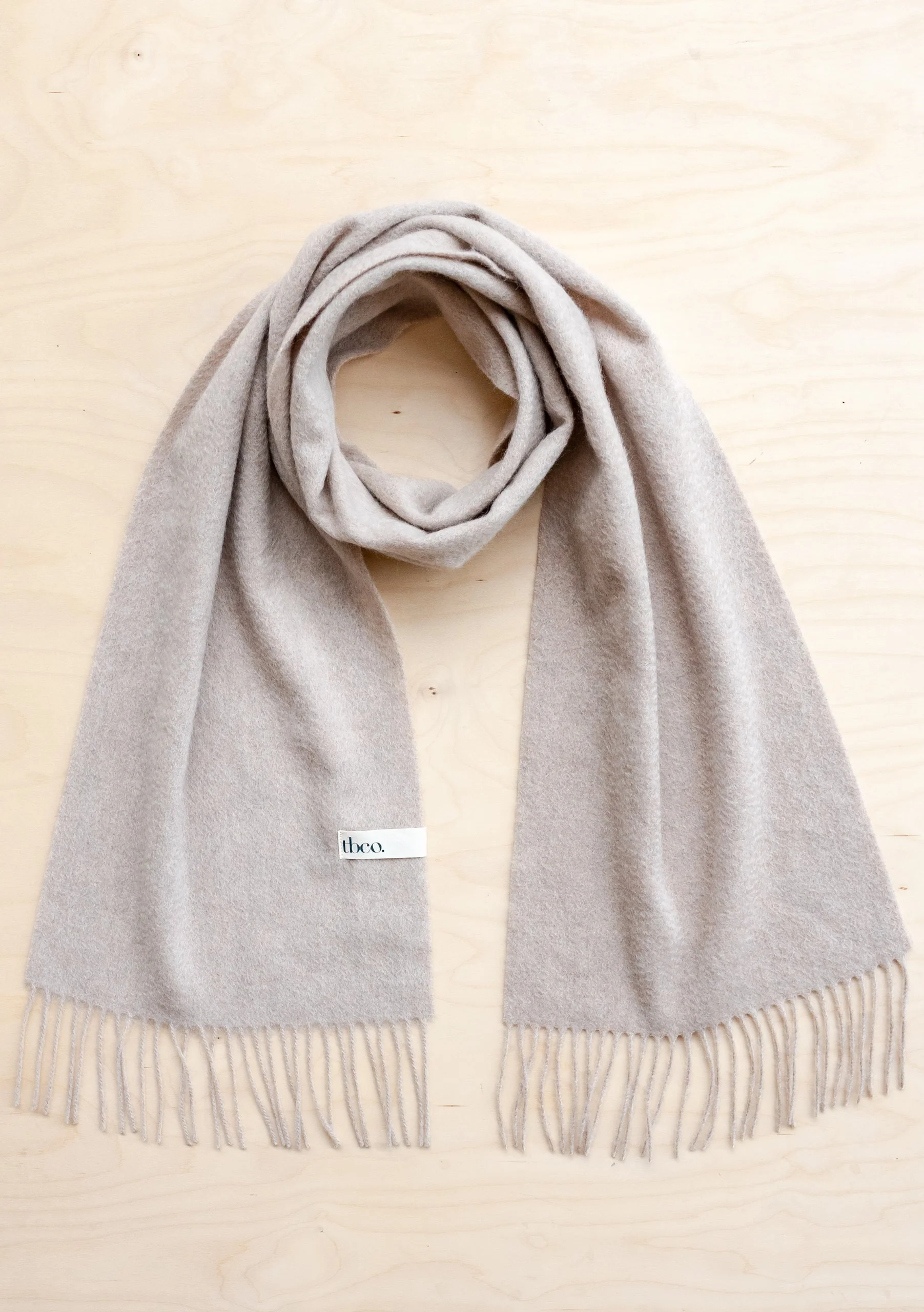 Cashmere Scarf in Oatmeal Melange - Image 2