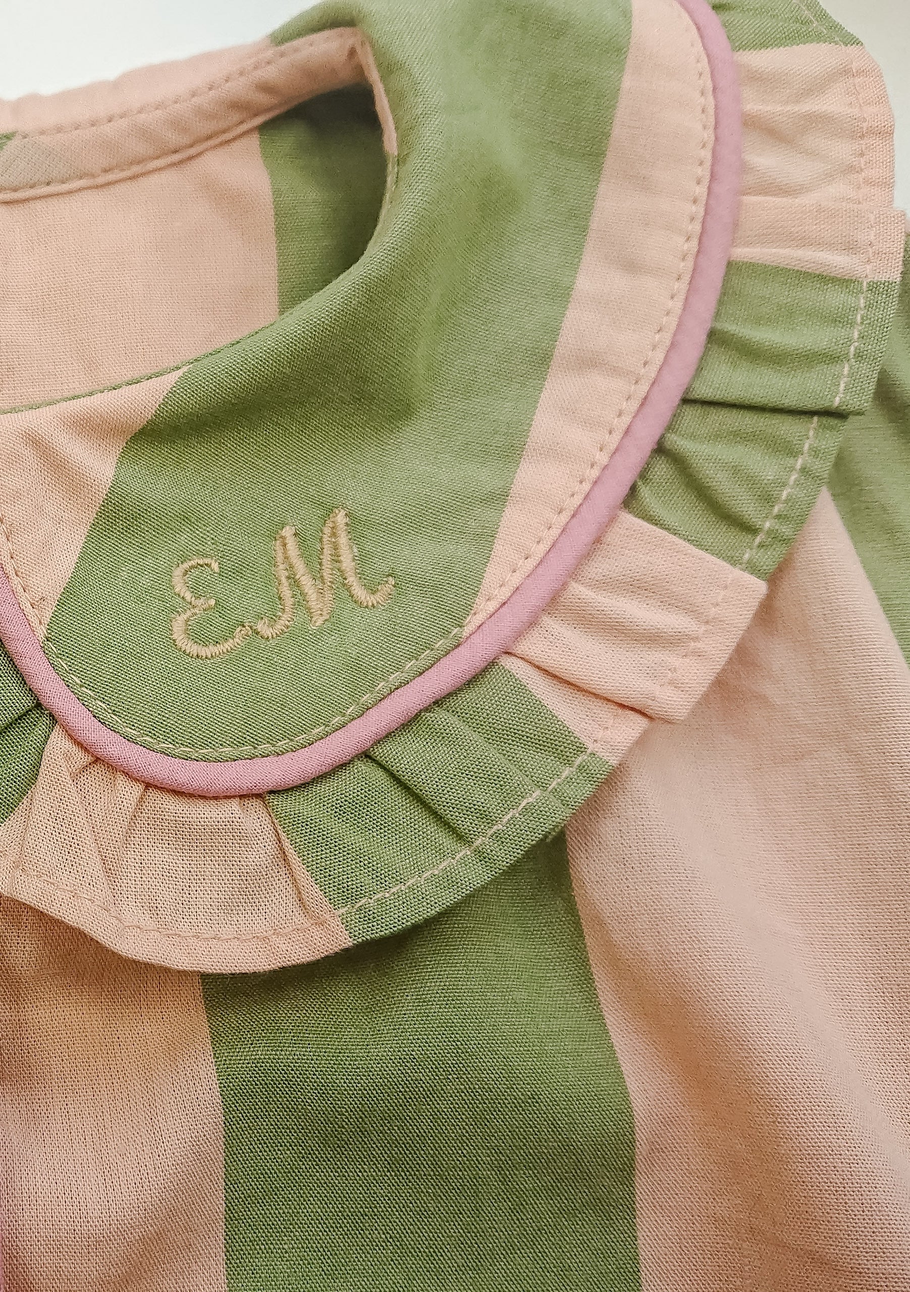 Cotton Kids Pyjamas in Orange Stripe - Image 4