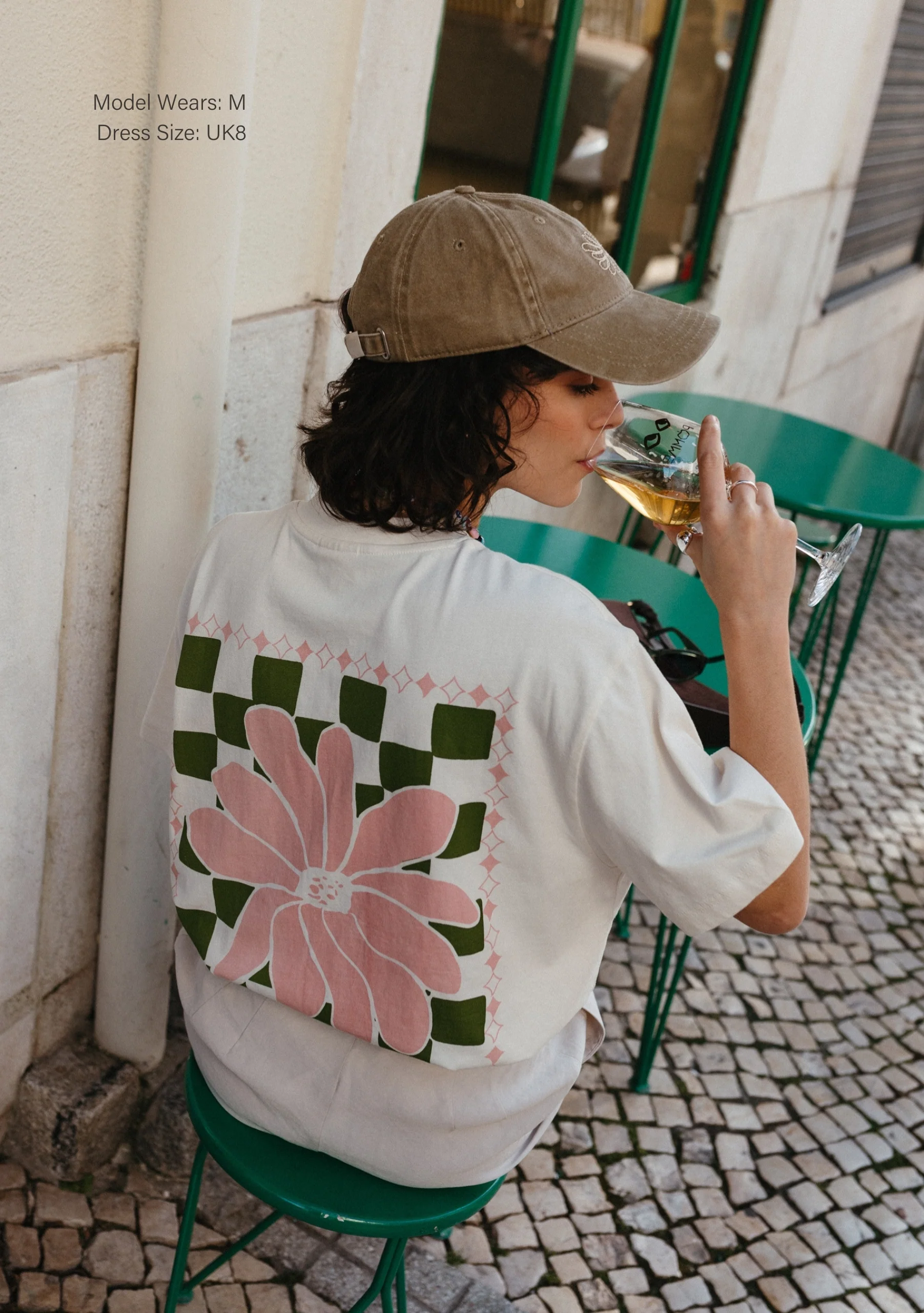 Cotton T-Shirt in Ecru Flora - Image 4