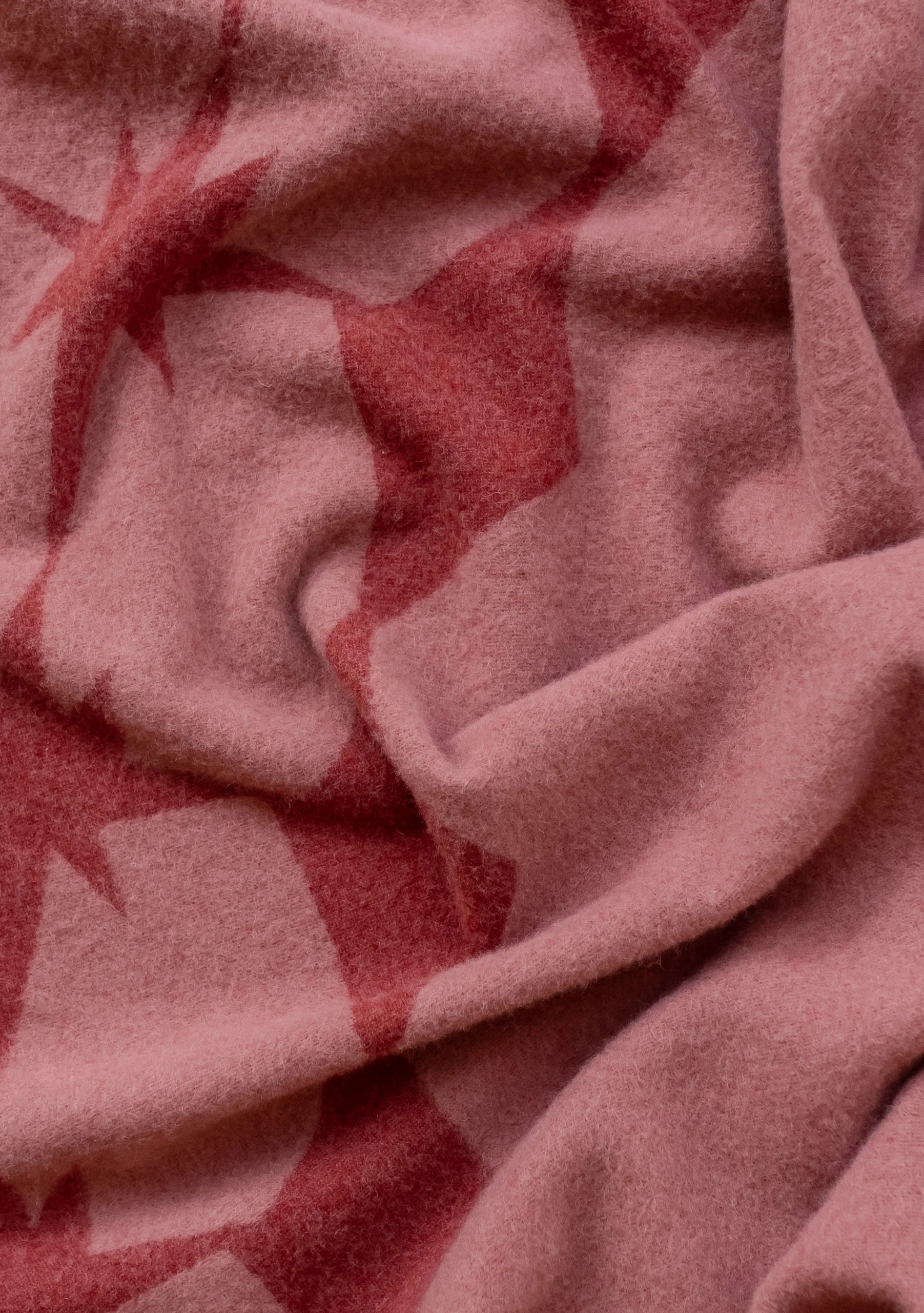 Lambswool Blanket in Reversible Pink Celestial - Image 4
