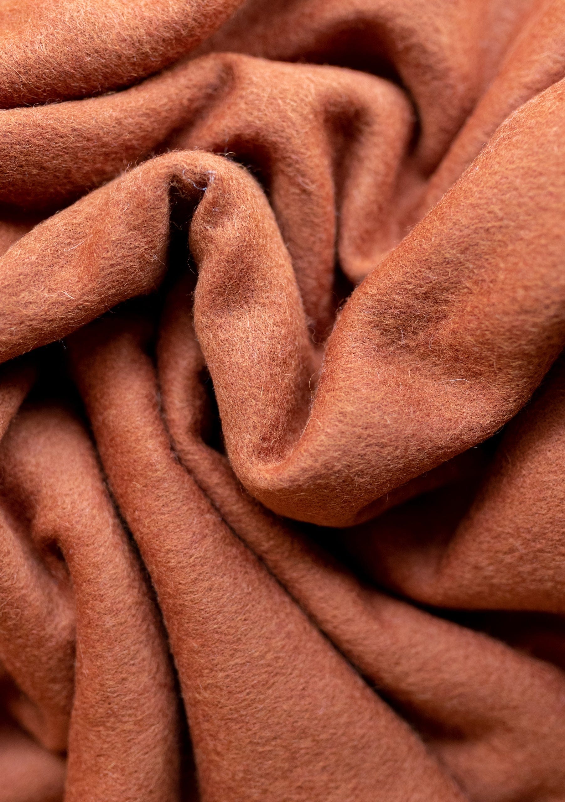 Lambswool Blanket in Rust Melange - Image 2