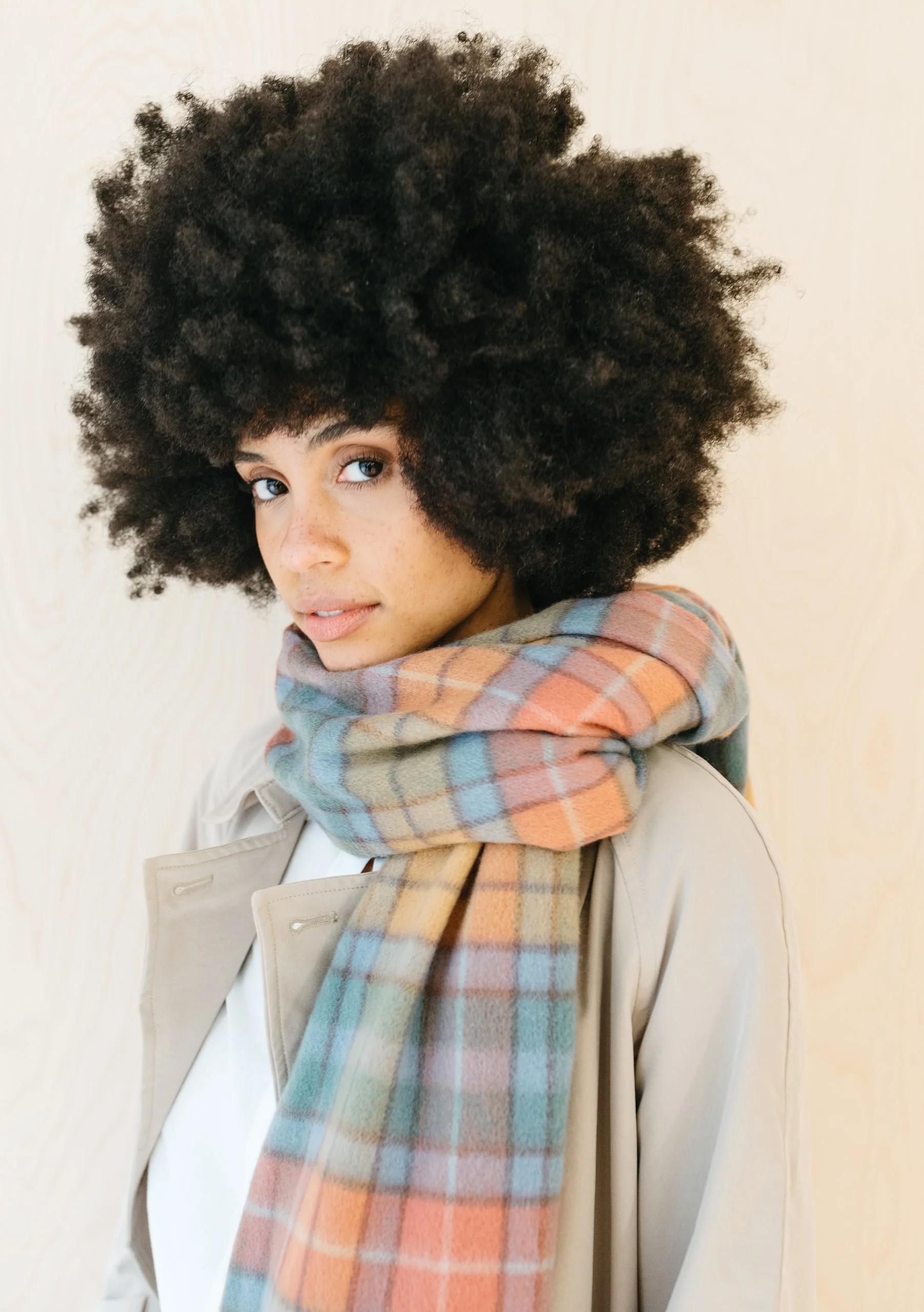 Lambswool Blanket Scarf in Buchanan Antique Tartan - Image 2