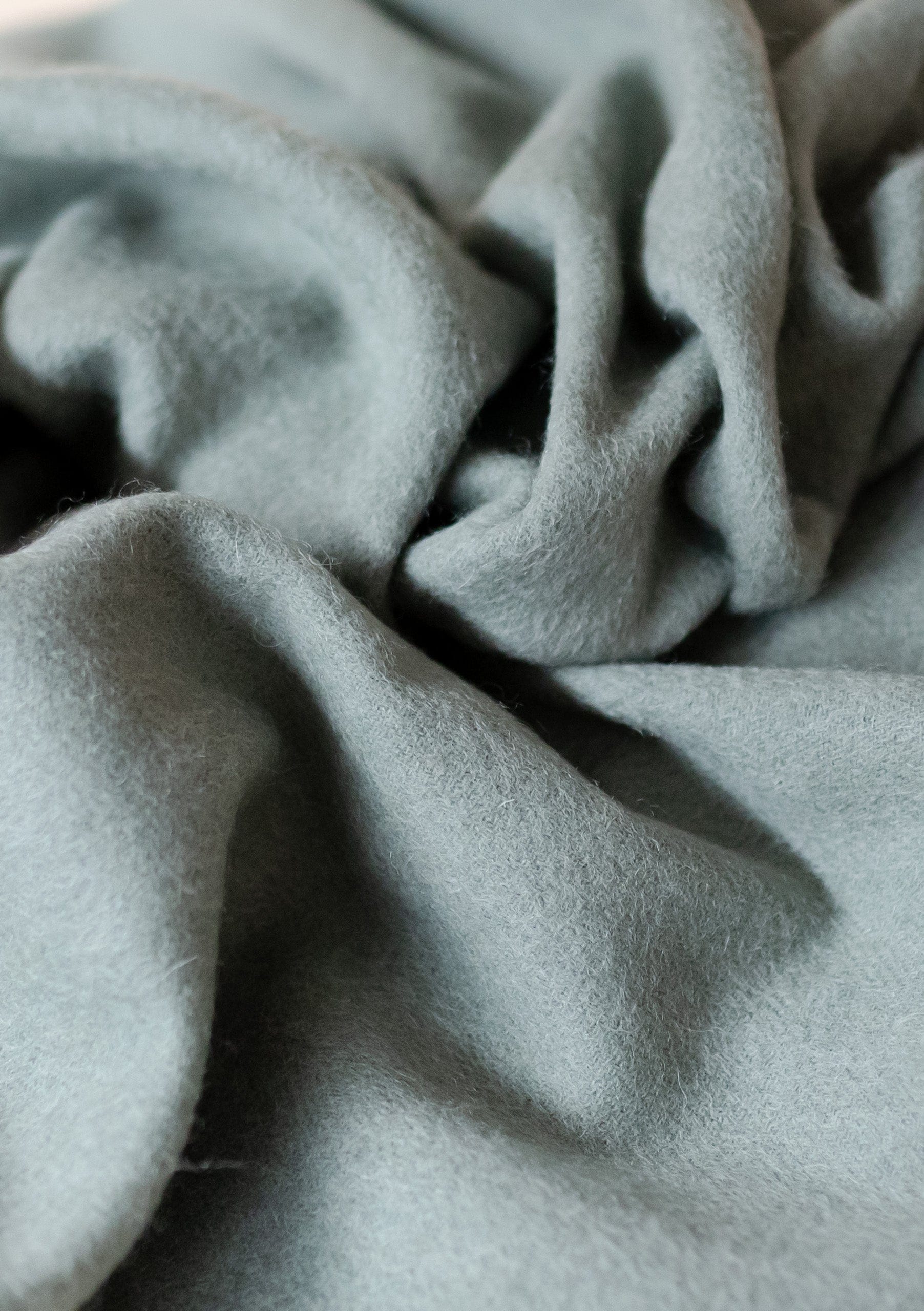 Lambswool Oversized Scarf In Sage Melange - Image 3