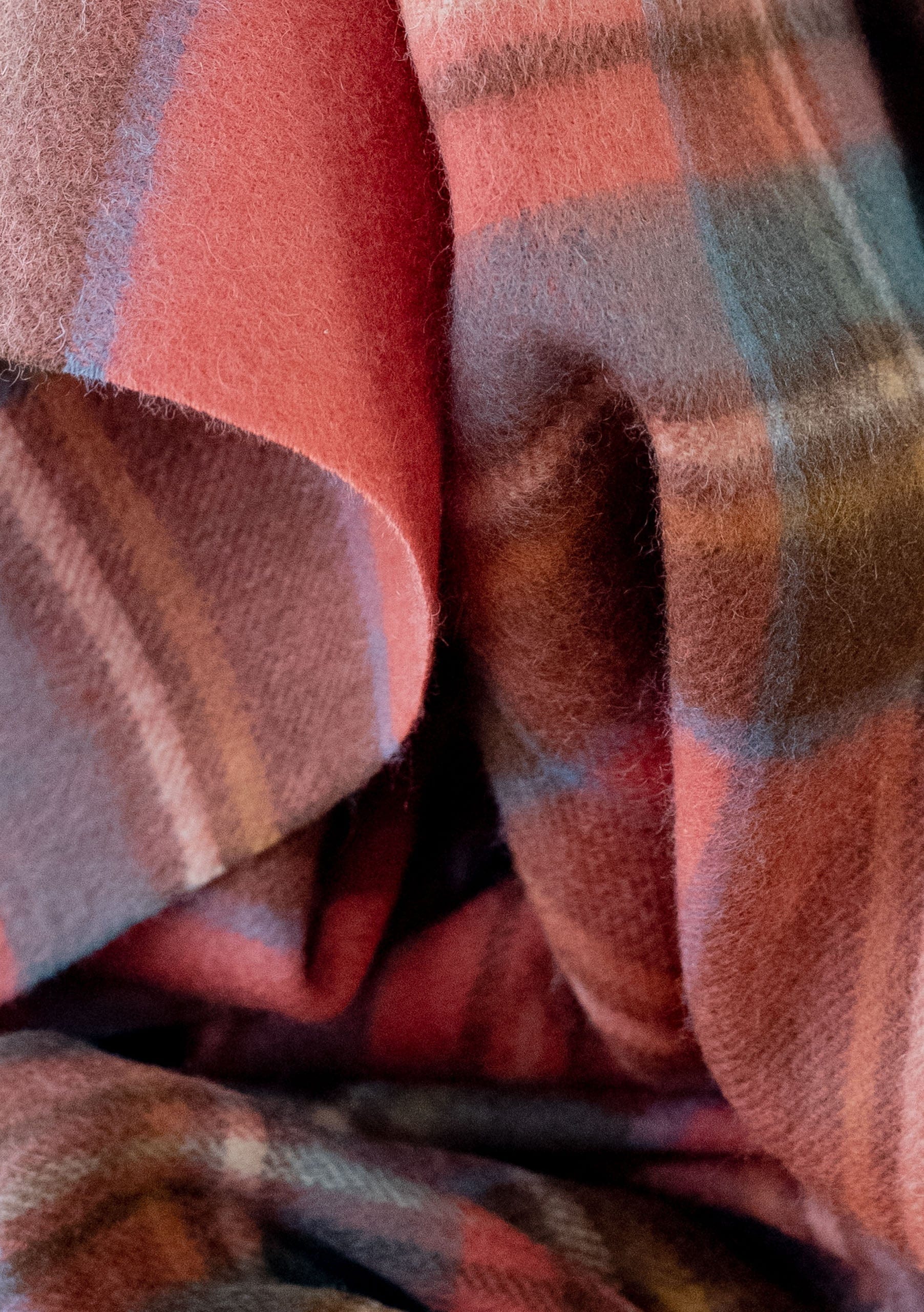 Lambswool Scarf in Stewart Royal Antique Tartan - Image 3