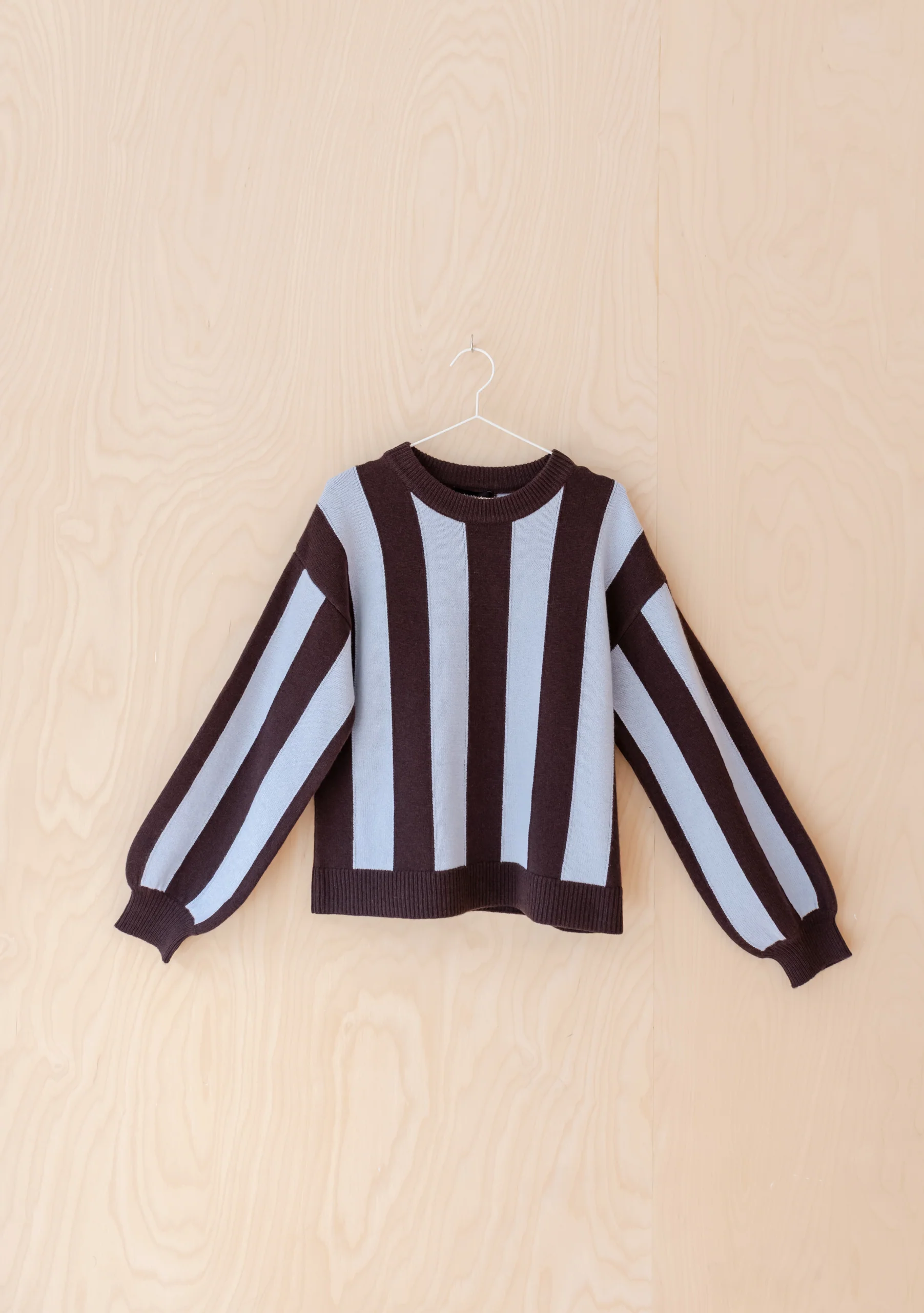Nobody's Child x TBCo Brown & Blue Striped Wool Jumper - Image 7
