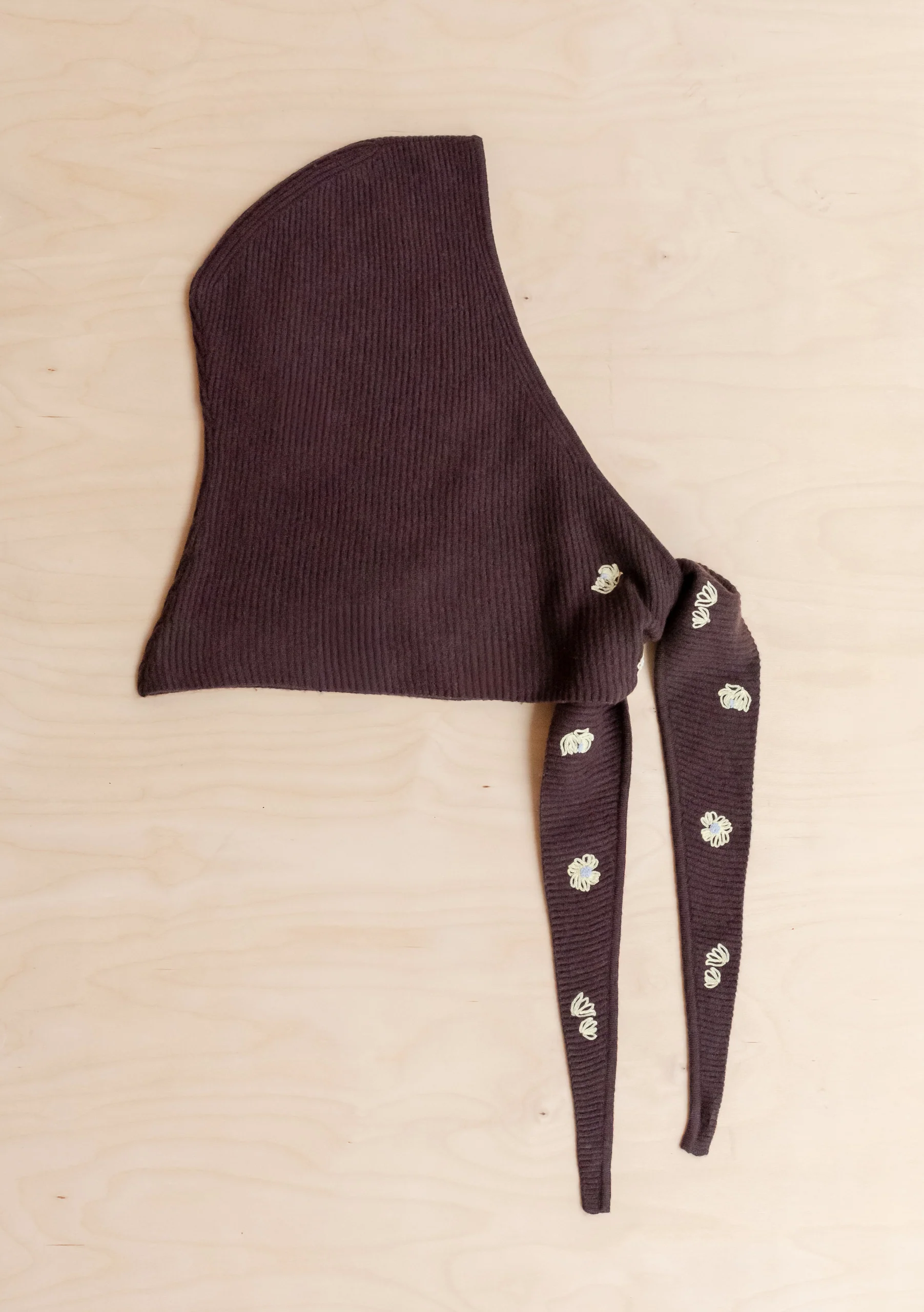 Nobody's Child x TBCo Brown Floral Wool Hood - Image 7